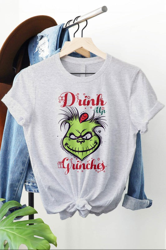 Drink Up Grinches Grinch Graphic Tee